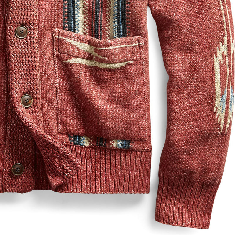 Vintage-Strickjacke für Herren | Rustikaler Stil & Warmer Komfort