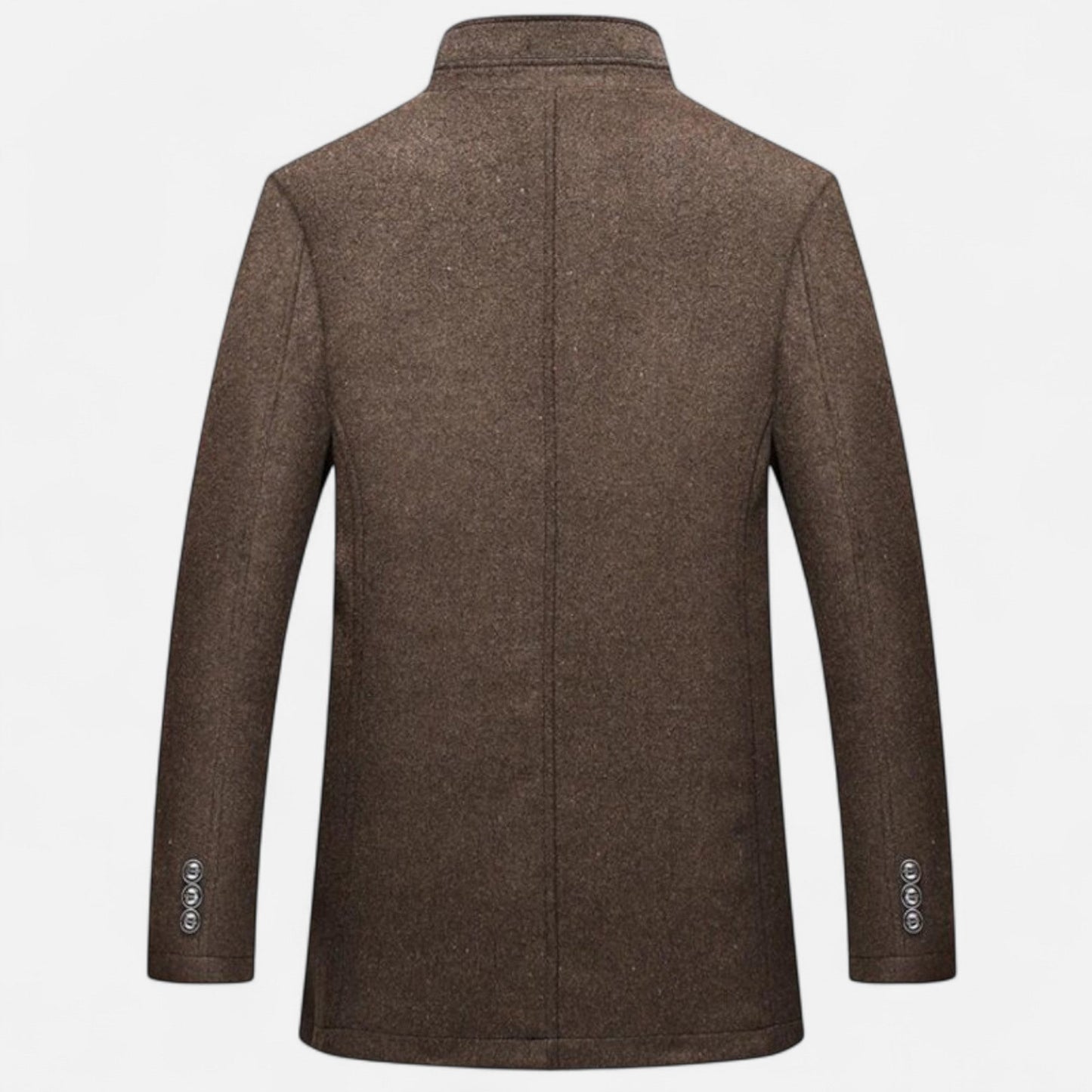Herren Wollmantel Lang | Eleganter Übermantel mit Westeinsatz