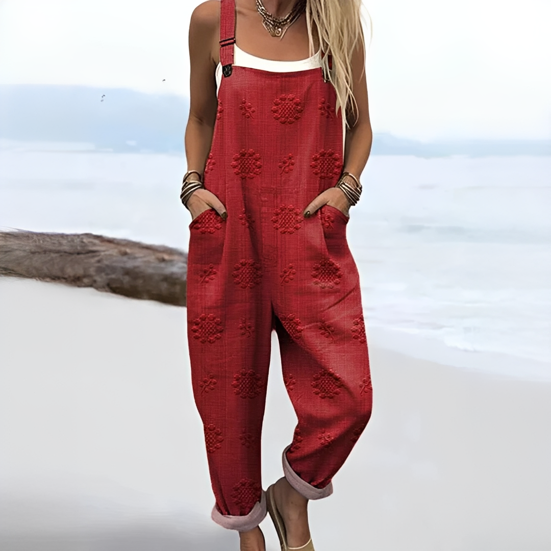 Damen Sommer-Overall mit Print – Leichter Jumpsuit für Alltag, Urlaub und stilvolle Outfits