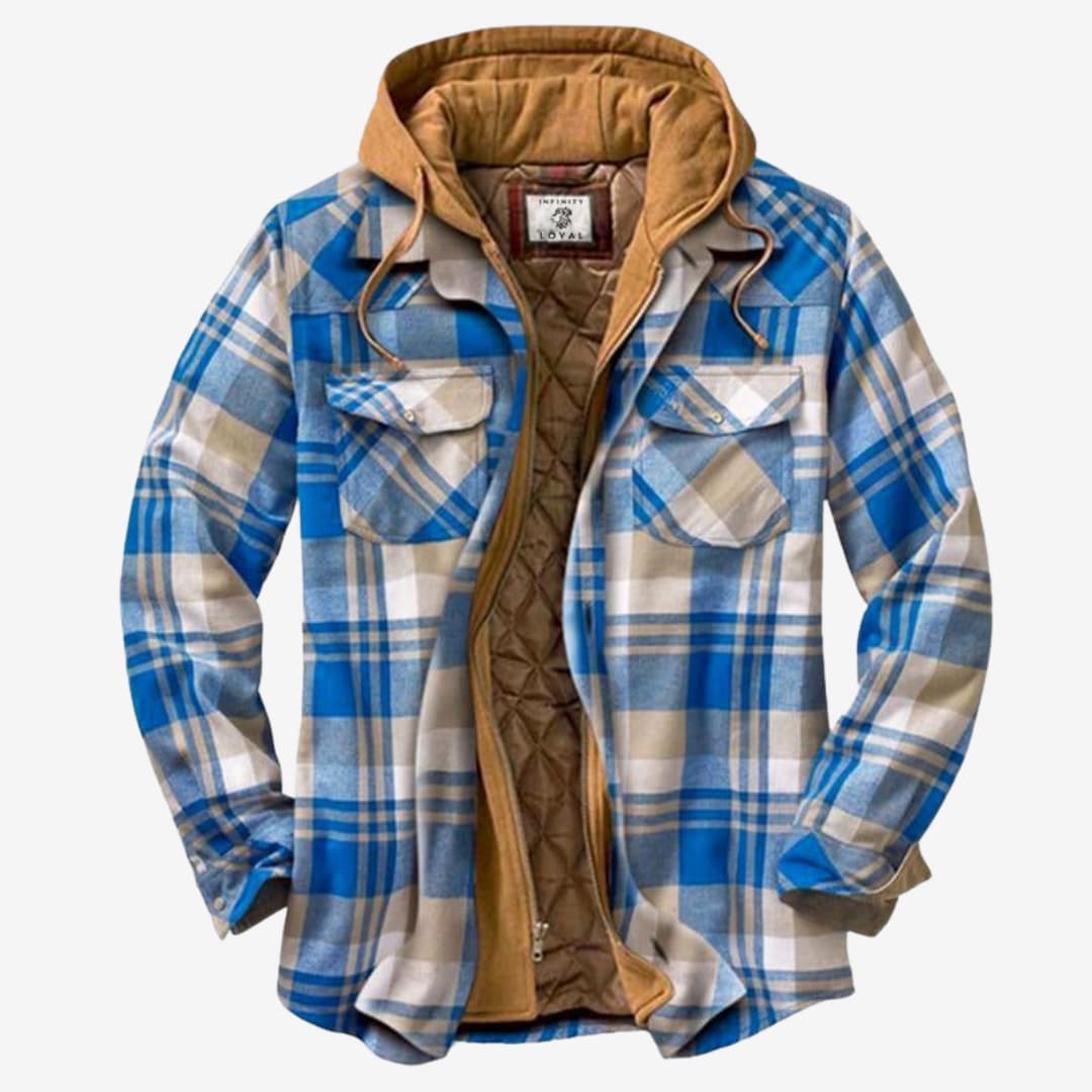 Herren Flanelljacke | Warme Kapuzenjacke für Freizeit & Outdoor
