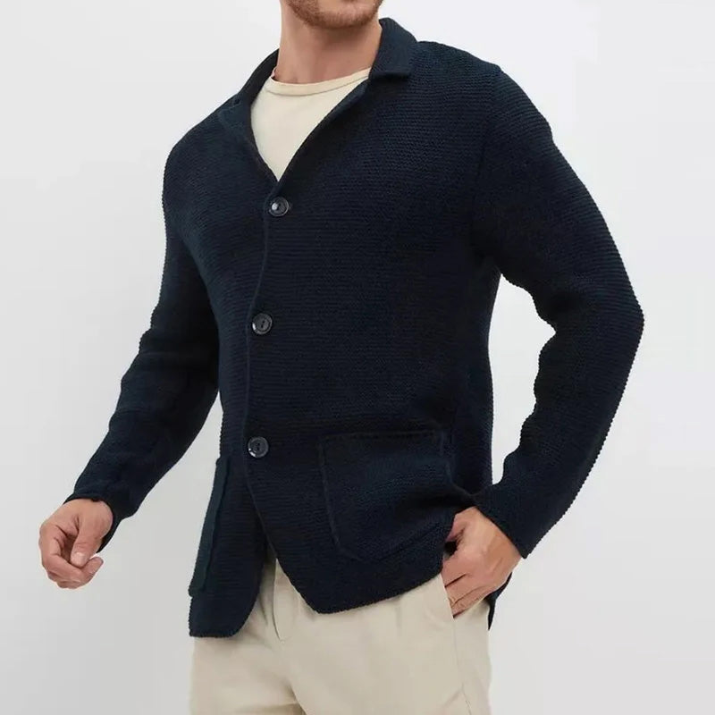 Herren Strickblazer mit Strukturmuster | Smart-Casual Komfort & Eleganter Look