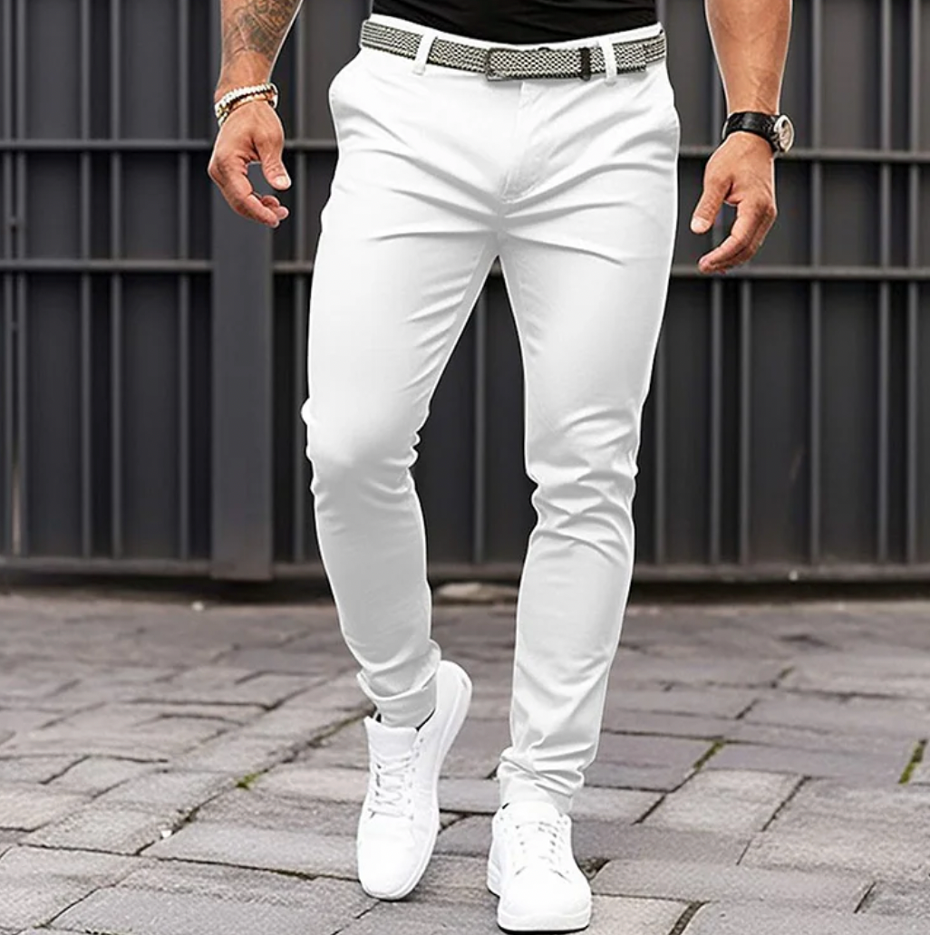 Joshua | Herren Slim Fit Anzughose in Unifarbe
