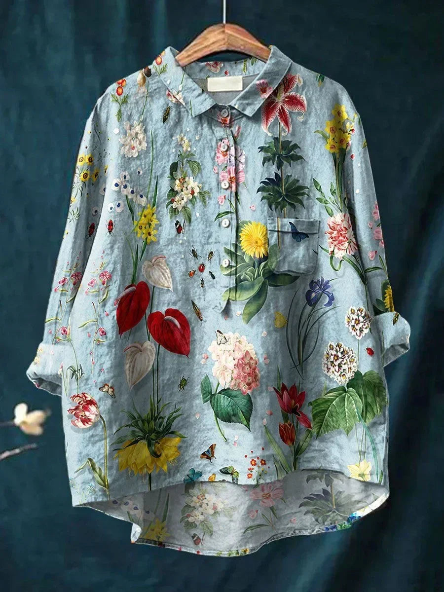 Damenbluse mit floralem Muster – Leicht, Elegant & Alltagstauglich