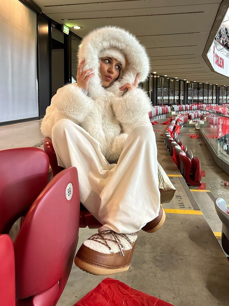 Oversize-Felljacke Damen mit XXL-Kapuze | Kuschelige Winterjacke für City & Streetstyle