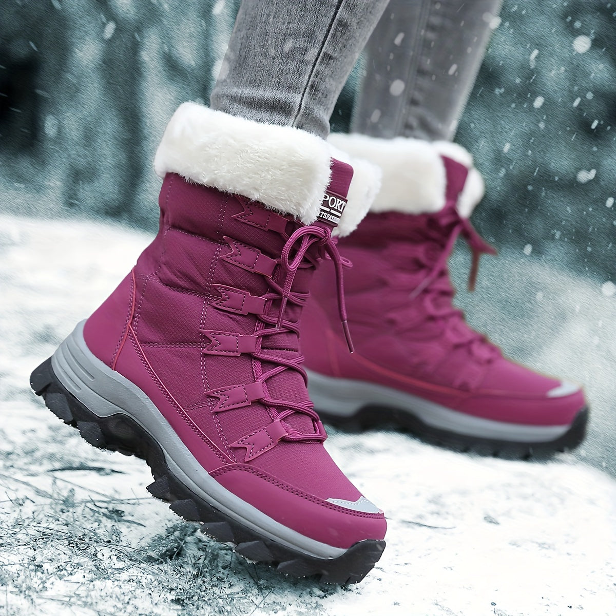 Damen Winterstiefel aus Braunem Leder | Wasserdicht & Isoliert für Kalte Tage