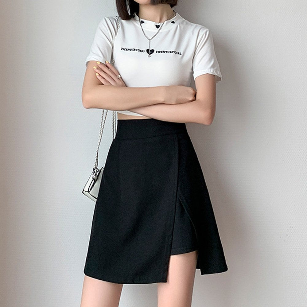 Vikkie | Moderner asymmetrischer Wickelminirock