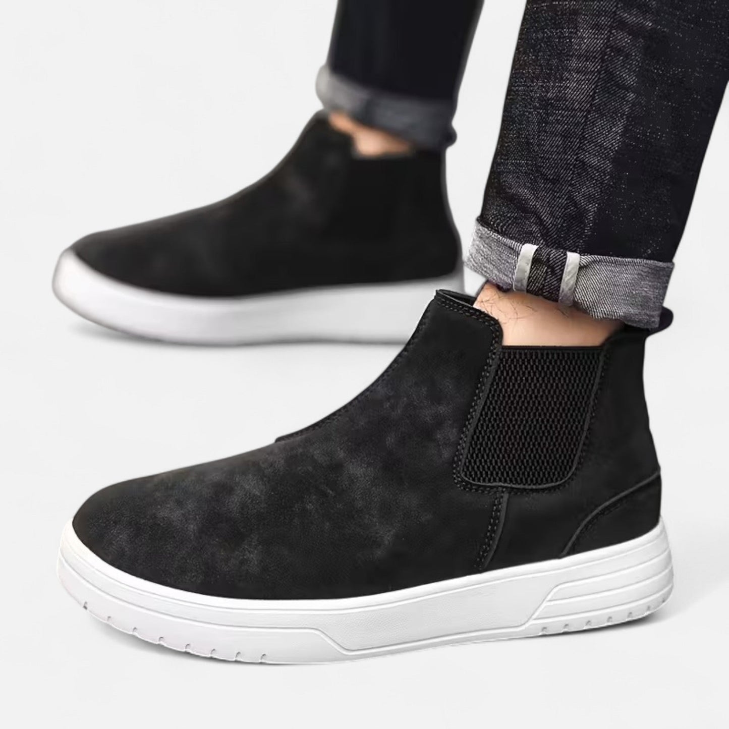 Samuel | Herren Chelsea Boots mit Elastikeinsatz – Stilvolle Knöchelstiefel im Vintage-Look für Alltag & Freizeit