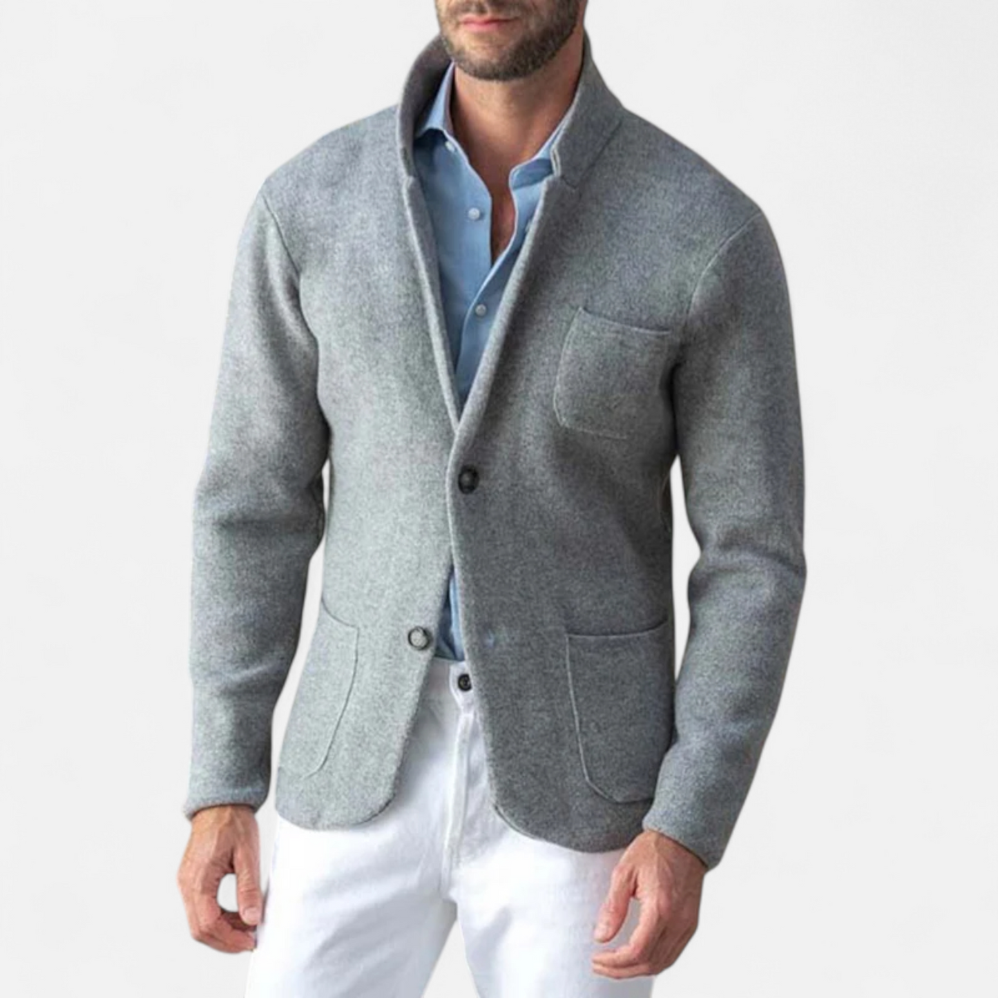 Herren Wolljacke Stehkragen | Vintage-Stil mit zeitloser Eleganz