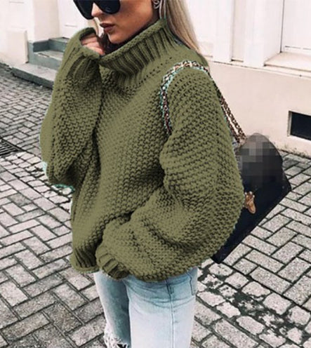 Grobstrick Rollkragenpullover Damen | Kuschelige Wintermode im Urban-Chic
