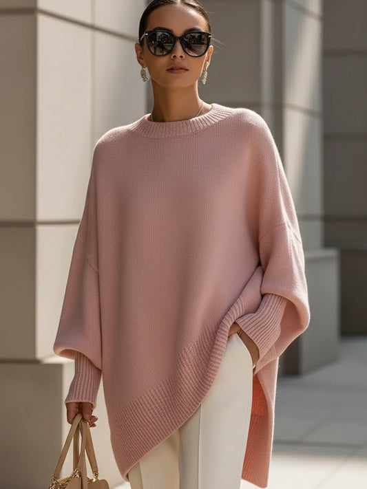 Damen Oversize Strickponcho | Elegant, lässig & vielseitig