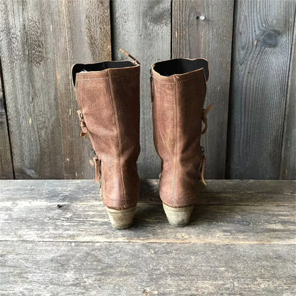 Kunstleder Damenstiefel mit Reißverschluss | Eleganz und Komfort für jeden Tag