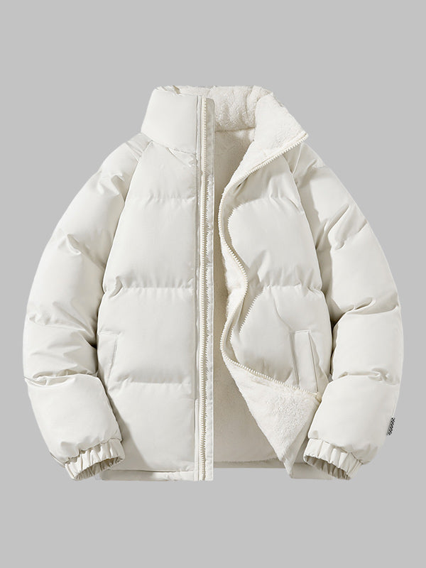 Pufferjacke Herren | Gefütterte Kapuzenjacke mit Fleece für Winter & Outdoor