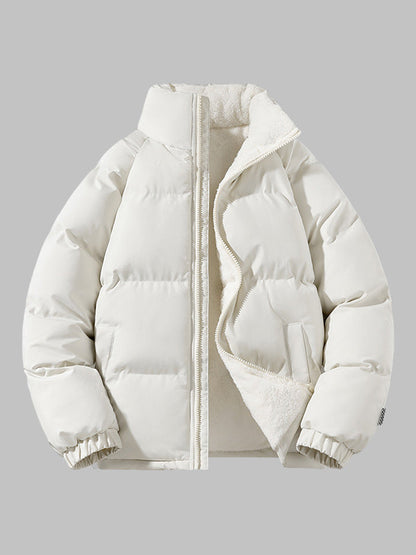 Pufferjacke Herren | Gefütterte Kapuzenjacke mit Fleece für Winter & Outdoor