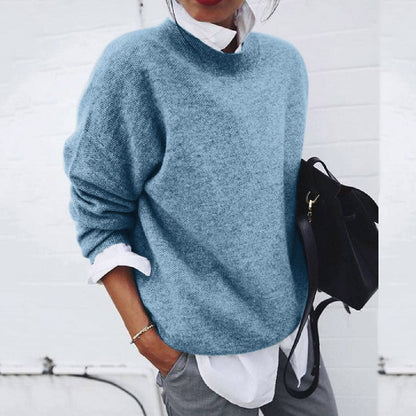 Damen Strickpullover Locker Oversize | Moderner Layering-Look für Herbst & Frühling