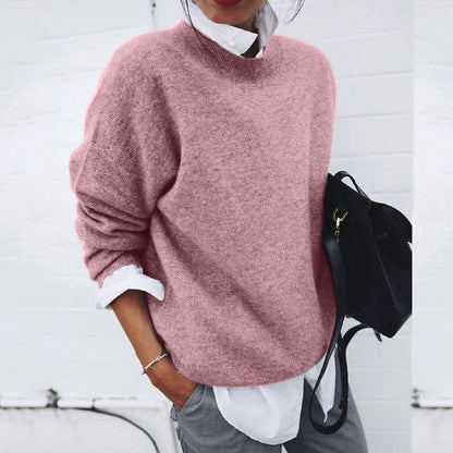 Damen Strickpullover Locker Oversize | Moderner Layering-Look für Herbst & Frühling