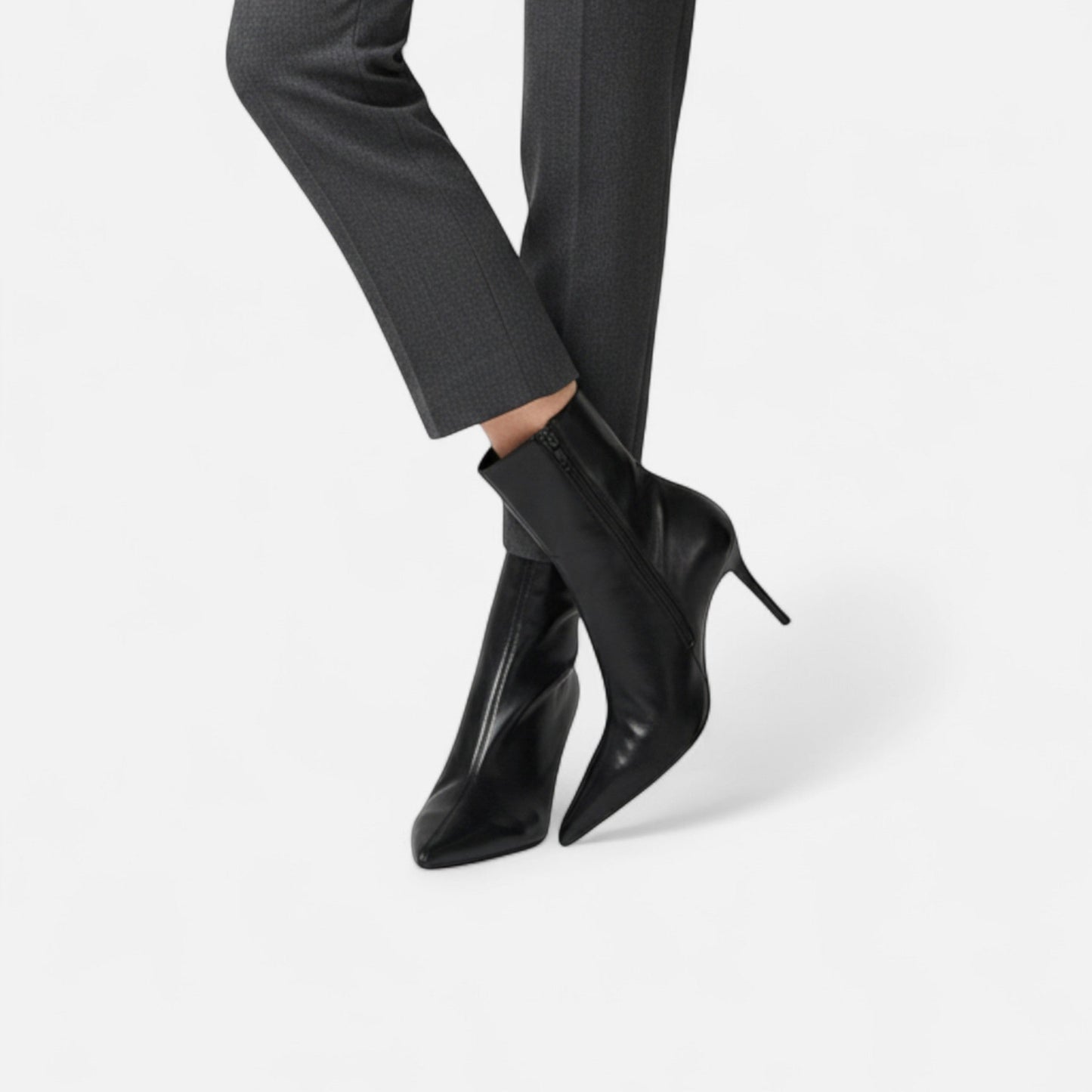 Damen Stiefeletten mit Spitze & Absatz | Retro-Luxus für elegante Outfits