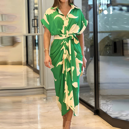 Damen Kleid mit Knopfleiste – Lockeres Freizeitkleid für Alltag und entspannte Outfits