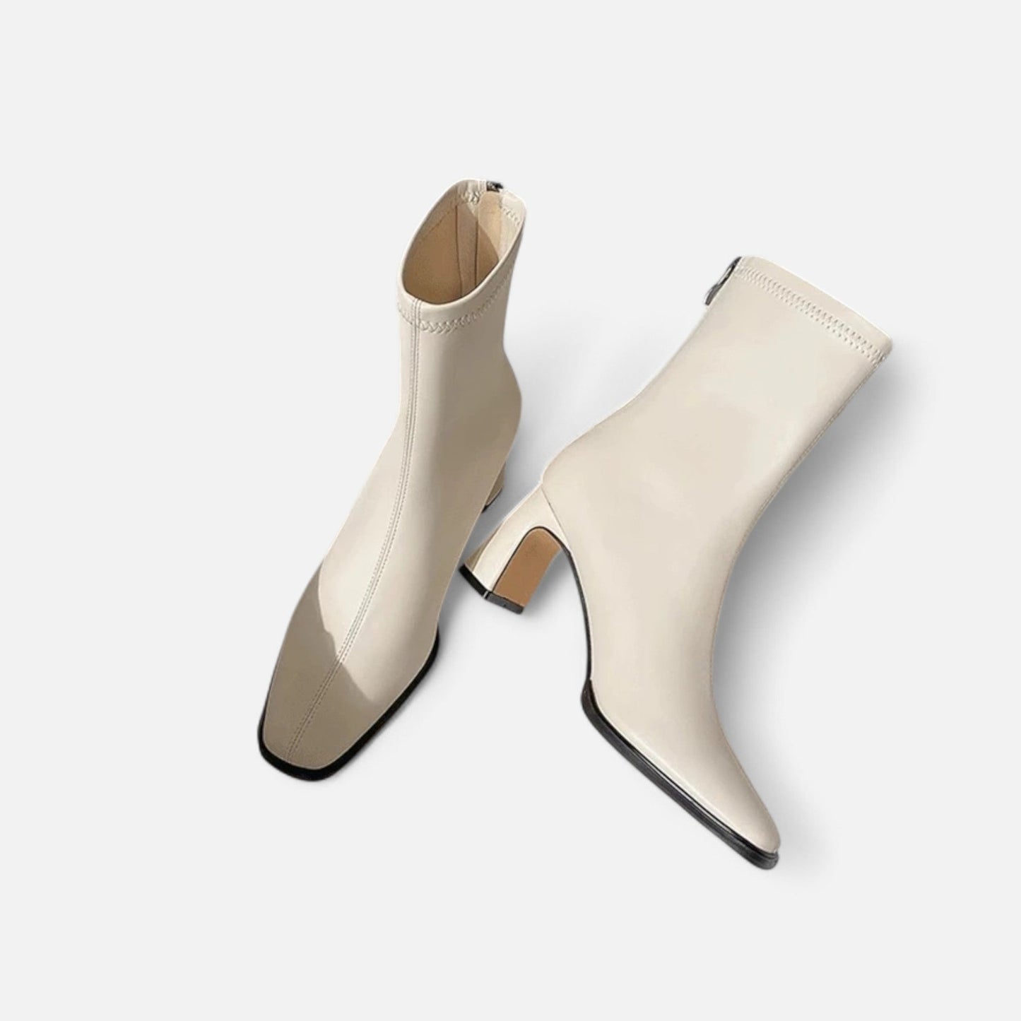 Vintage Stiefeletten mit quadratischer Spitze | Damen, stilvoll & wärmend