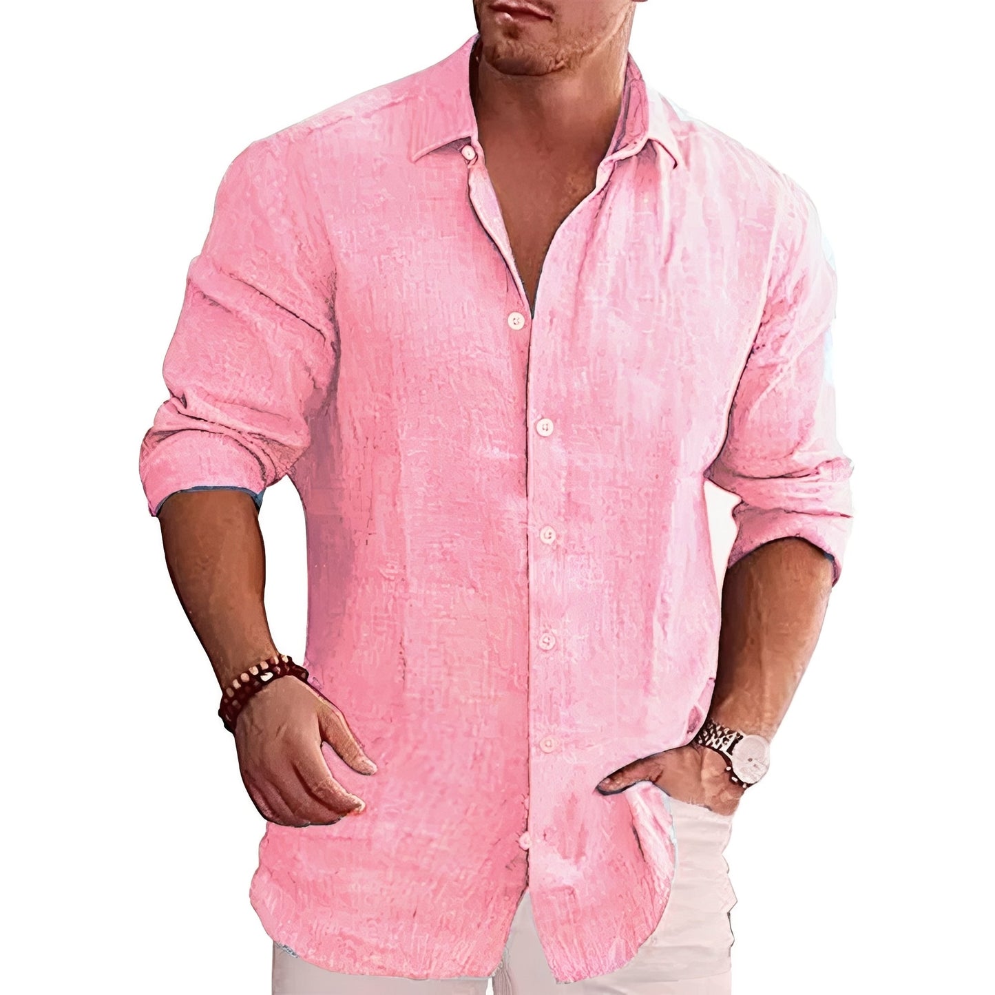 Herren Slim-Fit Hemd – Elegantes Langarmhemd mit moderner Passform