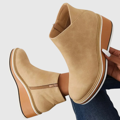 Damen Stiefel mit schlanker Silhouette – Elegante Boots mit Reißverschluss für Alltag und besondere Anlässe