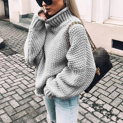 Grobstrick Rollkragenpullover Damen | Kuschelige Wintermode im Urban-Chic