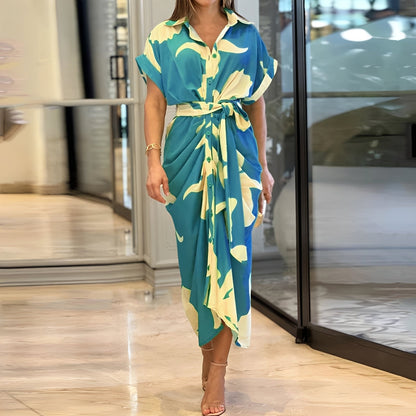 Damen Kleid mit Knopfleiste – Lockeres Freizeitkleid für Alltag und entspannte Outfits