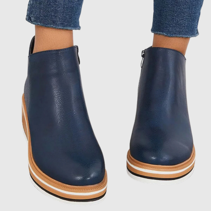 Damen Stiefel mit schlanker Silhouette – Elegante Boots mit Reißverschluss für Alltag und besondere Anlässe
