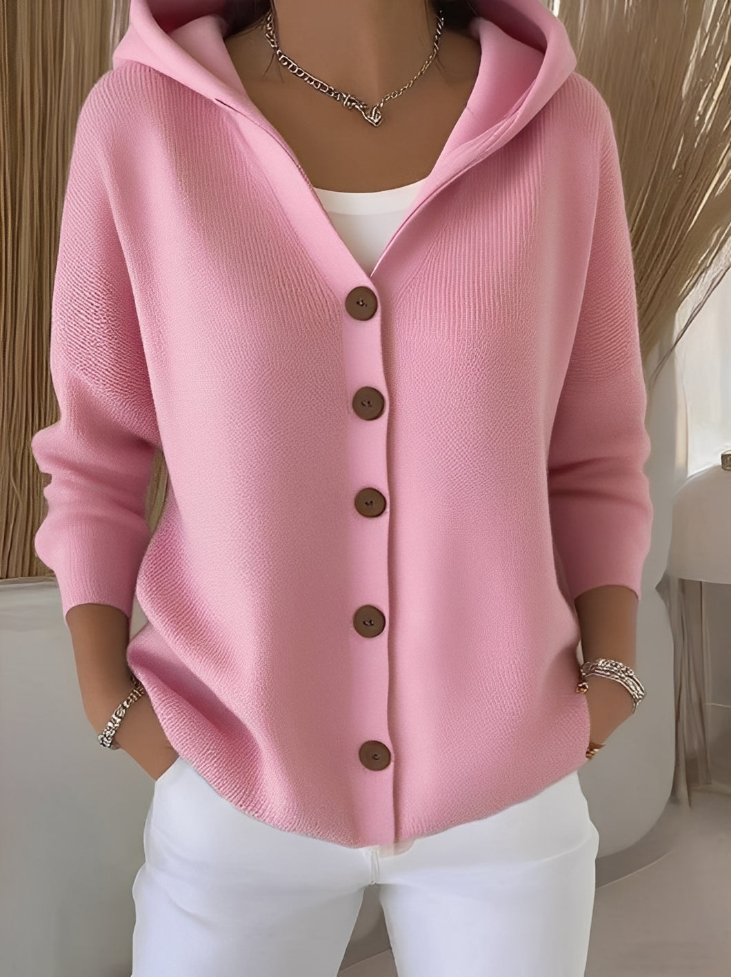Lässige Damen Strickjacke mit Kapuze – Komfortabel, Urban & Vielseitig