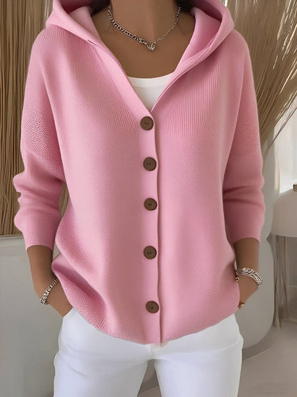 Lässige Damen Strickjacke mit Kapuze – Komfortabel, Urban & Vielseitig