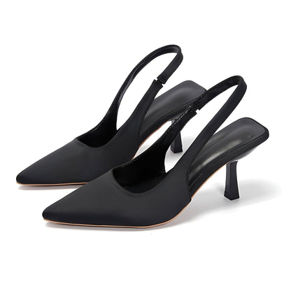 Damen Slingback High-Heels mit spitzer Zehenform – Elegante Pumps für Büro und besondere Anlässe