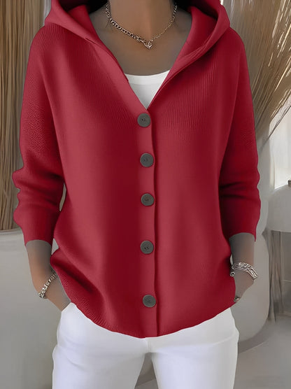 Lässige Damen Strickjacke mit Kapuze – Komfortabel, Urban & Vielseitig