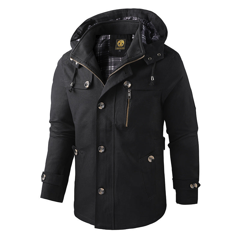 Herren Winterjacke mit Kapuze – Warm, Funktional & Perfekt für Kalte Tage