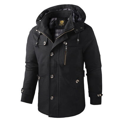 Herren Winterjacke mit Kapuze – Warm, Funktional & Perfekt für Kalte Tage