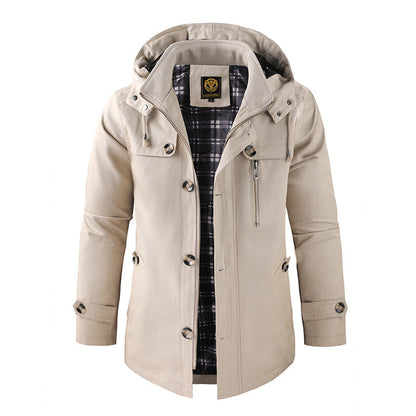 Herren Winterjacke mit Kapuze – Warm, Funktional & Perfekt für Kalte Tage