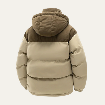 Gepolsterte Herren Winterjacke mit Kapuze – Warm, Funktional & Alltagsstark