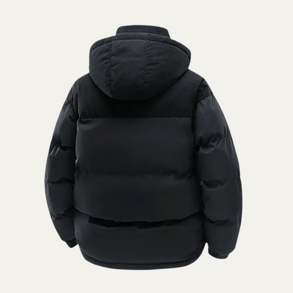 Gepolsterte Herren Winterjacke mit Kapuze – Warm, Funktional & Alltagsstark
