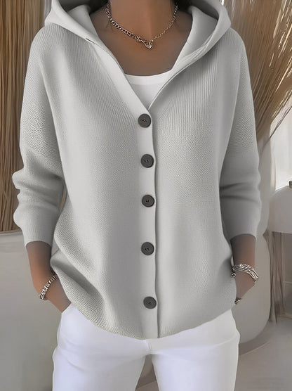 Lässige Damen Strickjacke mit Kapuze – Komfortabel, Urban & Vielseitig