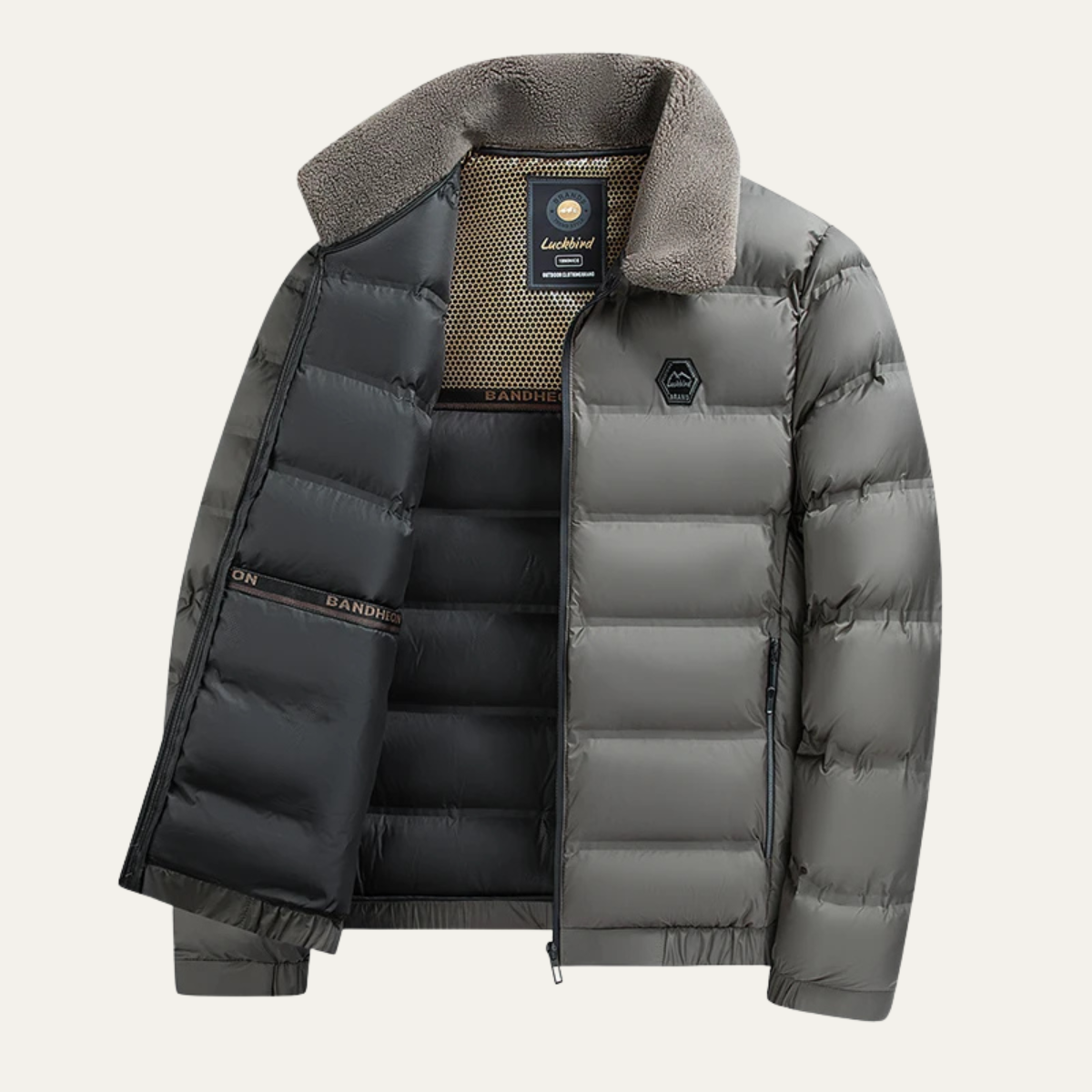 Herren Steppjacke | Warme Winterjacke mit leichter Isolierung