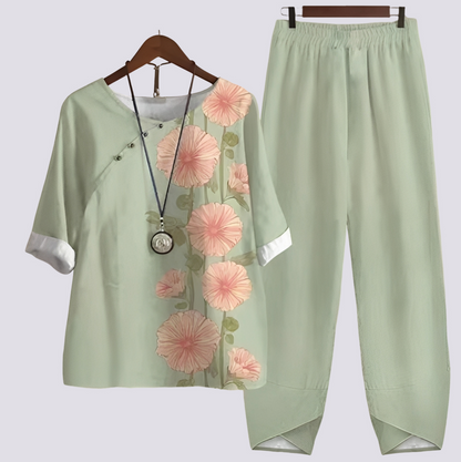 Damen Set – Zweiteiliges Outfit mit modernem Muster