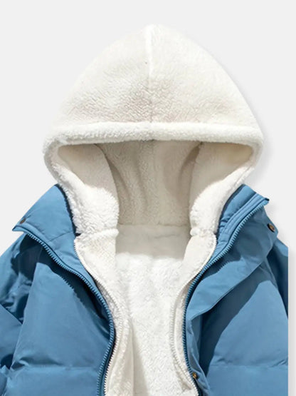Gefütterte Winterjacke Damen mit Kapuze | warme & stylische Winterlooks