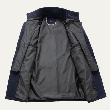Herren Trenchcoat | Eleganter Wintermantel aus Wollmix
