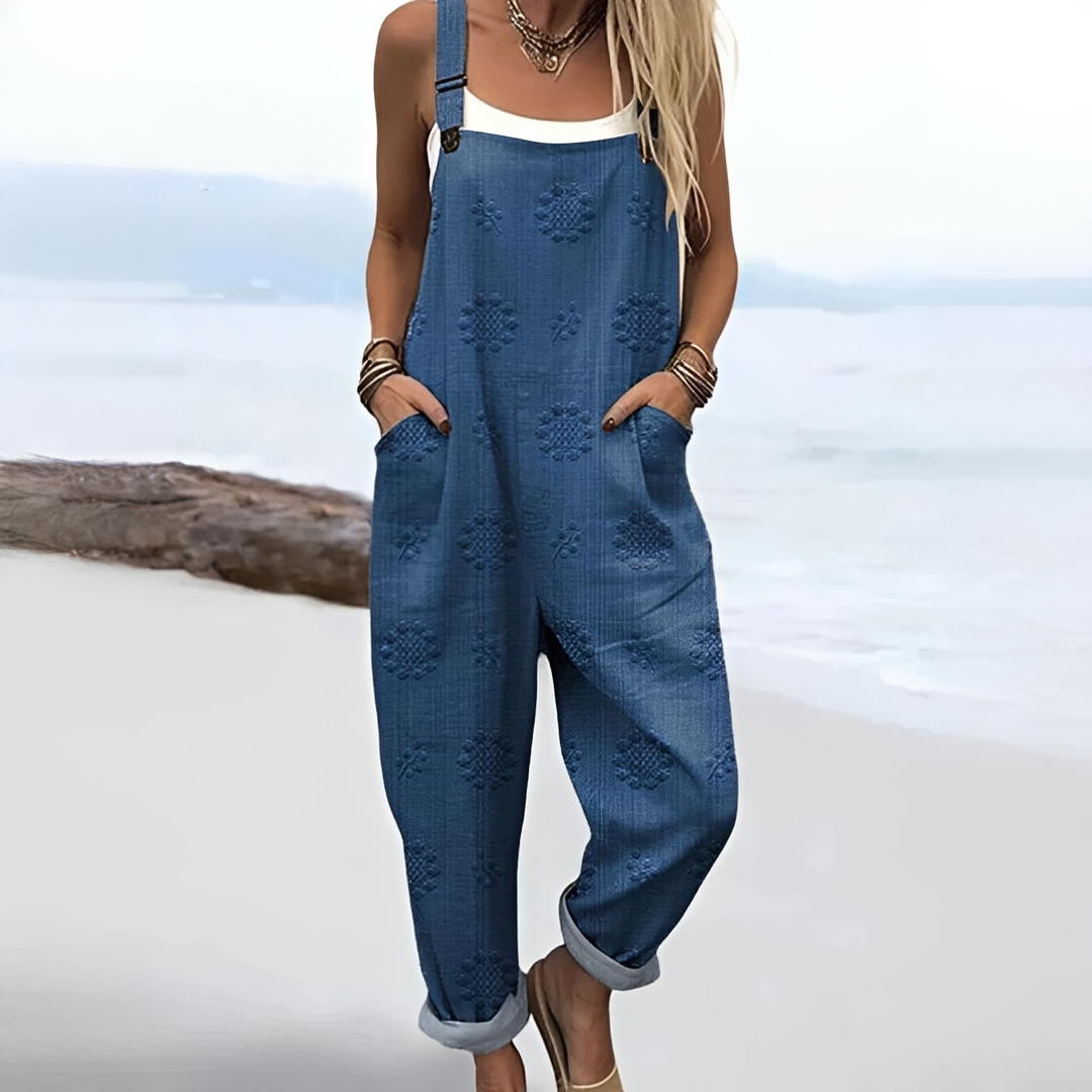 Damen Sommer-Overall mit Print – Leichter Jumpsuit für Alltag, Urlaub und stilvolle Outfits