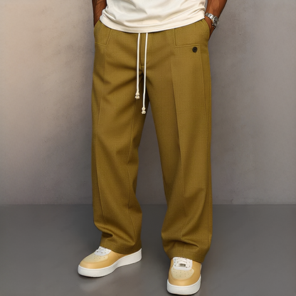 Herren Hose mit Kordelzug – Leichte Freizeithose für Alltag, Reisen und moderne Outfits