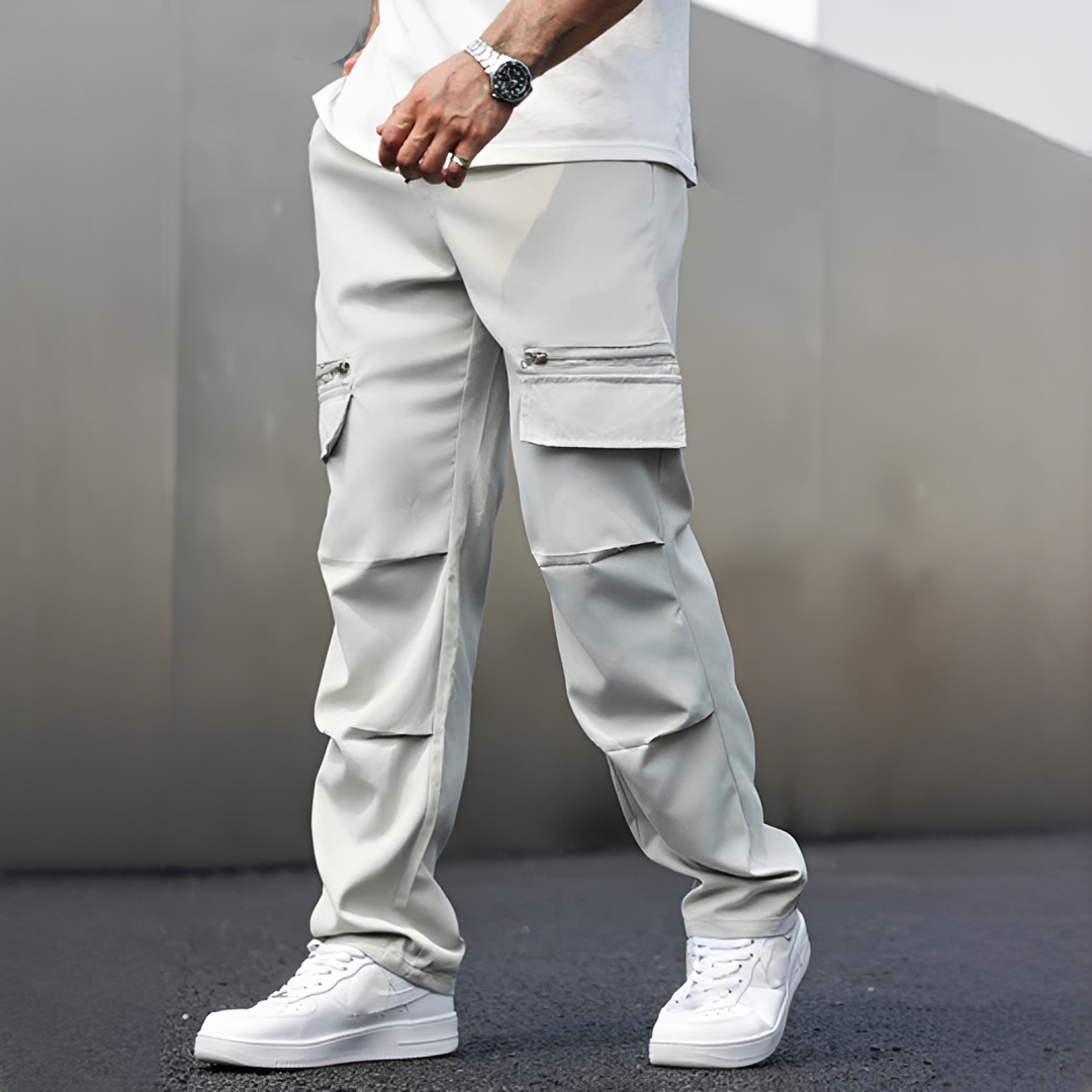 Herren Cargo-Hose mit Mehrfachtaschen – Komfortable Freizeithose für Alltag und Outdoor-Aktivitäten