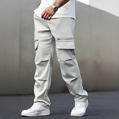 Herren Cargo-Hose mit Mehrfachtaschen – Komfortable Freizeithose für Alltag und Outdoor-Aktivitäten