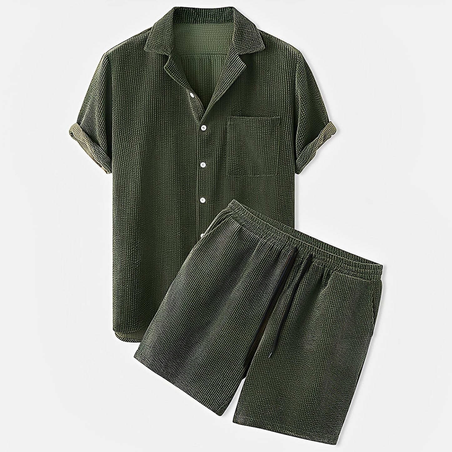 Herren Cord Set zweiteilig – Komfortables Freizeitset für Alltag, Streetwear und entspannte Looks