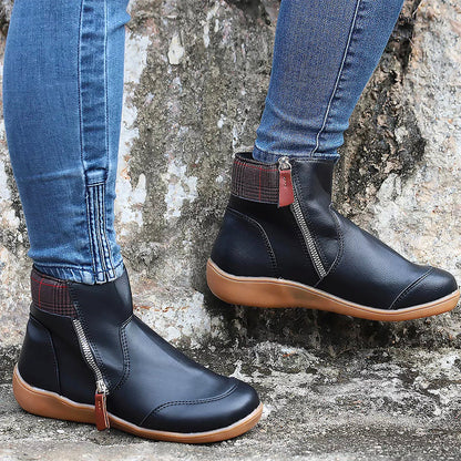 Damen Stiefelette mit Reißverschluss – Komfortabel, Stylisch & Perfekt für Alltag & City