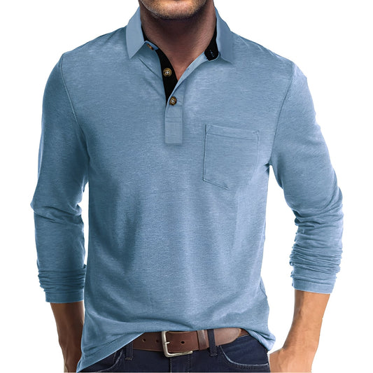 Lässiges Herren Langarm-Poloshirt – Komfortabel, Modern & Vielseitig