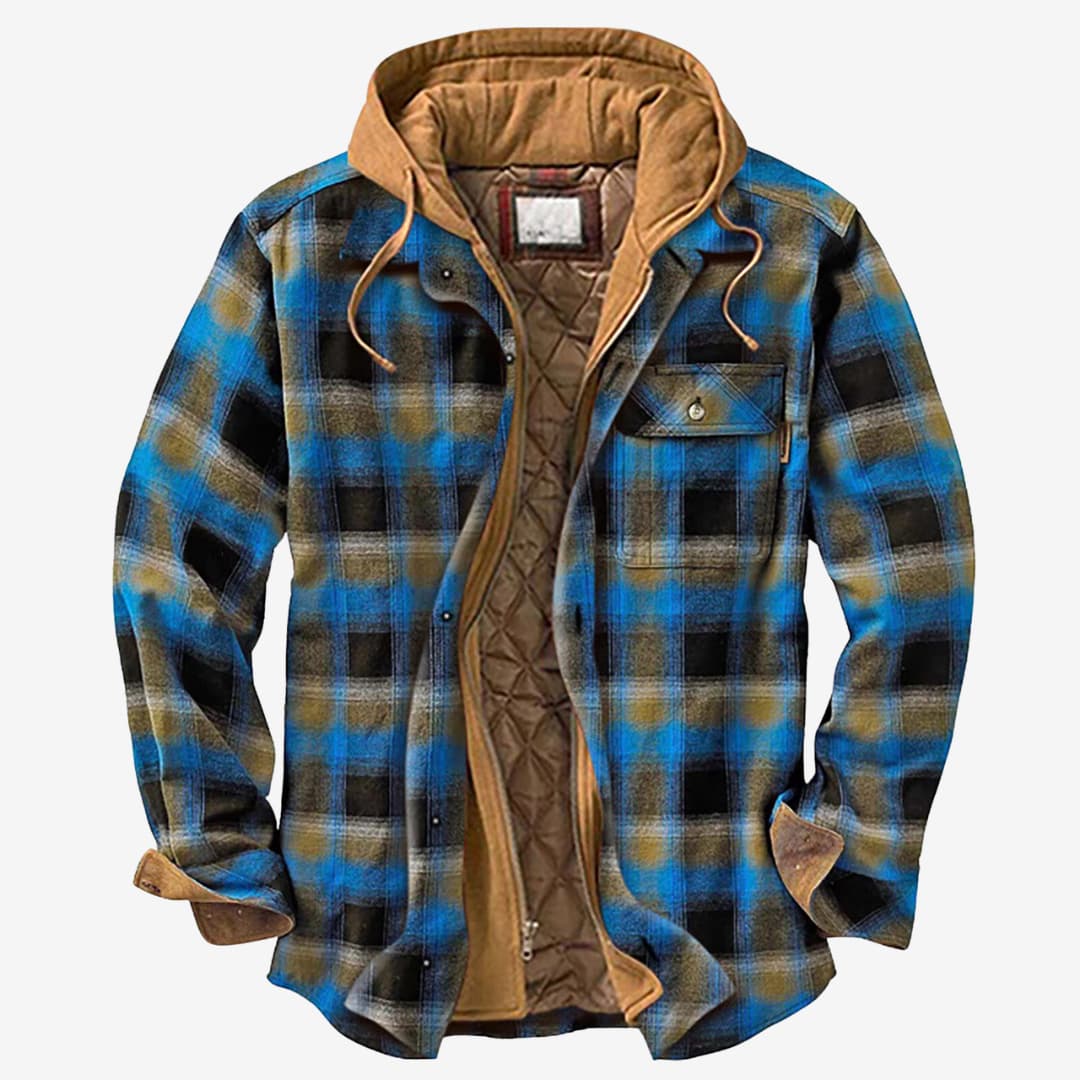 Herren Flanelljacke | Warme Kapuzenjacke für Freizeit & Outdoor