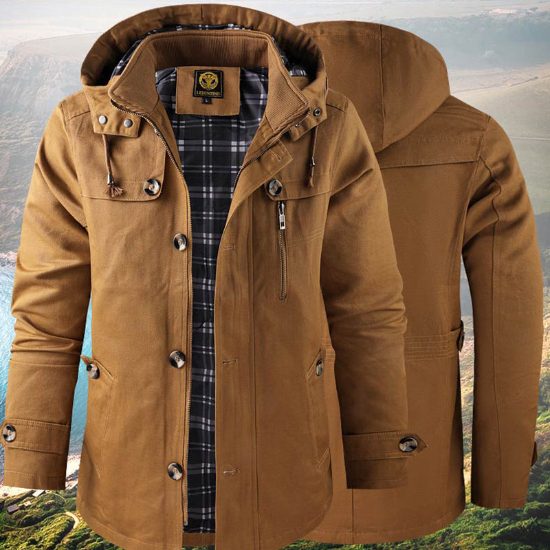 Herren Winterjacke mit Kapuze – Warm, Funktional & Perfekt für Kalte Tage